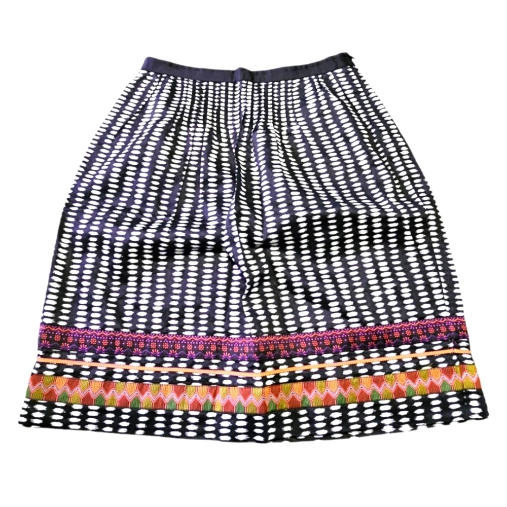 Edme & Esyllte Beribboned Ring Skirt Black & White Size 2